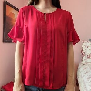Red blouse